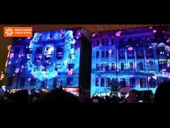 Proyector de hologramas 3D de gran tamaño para exteriores Publicidad 3D Mapping Show Proyector Máquina de vídeo
