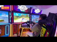 Juego de motocicleta de videojuego de montaje con monedas de entretenimiento Juego de carreras loca de arcade interior