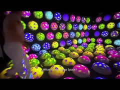 Parque de diversiones Indoor Colorido Juego de bola de salto Interactivo Proyección de bola de salto