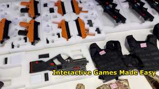 Fabricante de China, juego de pistola láser CS para niños, lugares de actividades interiores, equipos de juegos de batalla multijugador