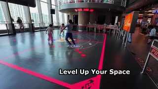 Juego de piso LED interactivo Aurora Motion con 8 juegos atractivos