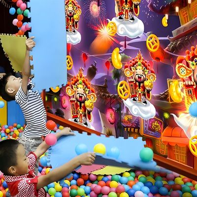 Buen precio Niños Indoor 3d Todo en Uno Interactivo Lanzar Proyección de Pared Lanzar Bola Juego en línea