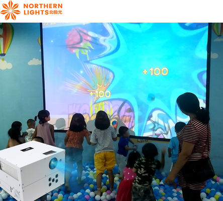 Buen precio 110V-250V Proyector de juegos interactivos 3400 Lm Proyector de pared interactiva en línea
