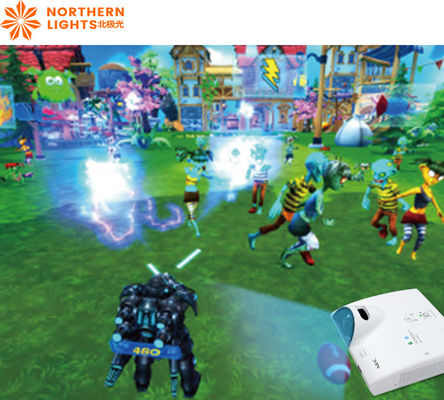 Buen precio Mech Warrior Proyección Interactiva Juego Proyector de Pared para Naughty Castle en línea