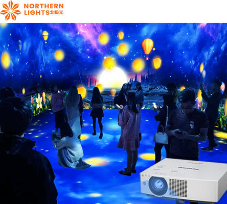 Buen precio Proyector de habitación inmersiva de auroras boreales 3200 lúmenes Proyección interactiva de piso en línea