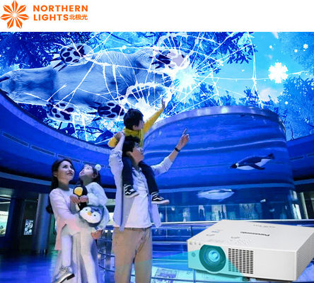 Buen precio Proyección interactiva Proyector inmersivo de pantalla de cielo para centros comerciales en línea