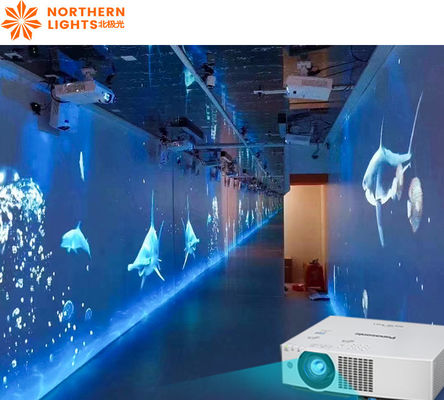 Buen precio Iluminación del norte Decoración de paredes inmersiva Proyector de pared interactivo en línea