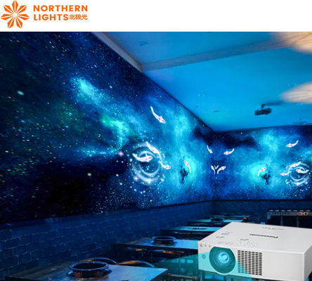 Buen precio Proyección 360 inmersiva Proyector de pared interactivo 3 canales en línea