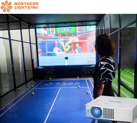 Buen precio Ar Juego de Parques de Atracciones Deportivos Máquina de pelota de tenis de interior Máquina de pelota de tenis en línea