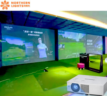 Buen precio Simulador de golf Ocio Proyección interactiva Ar Simulador de golf para centro de juegos interiores en línea