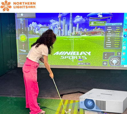 Buen precio Simulador de golf en interiores pantalla de golf proyección interactiva Ar Golf Sport Simulator en línea