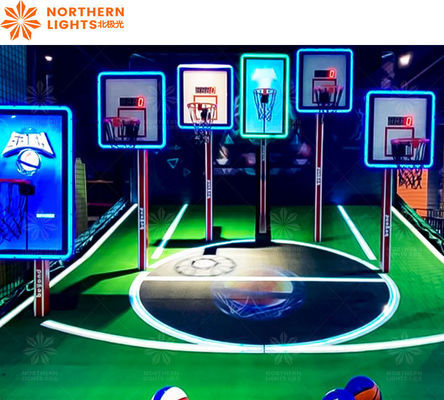 Buen precio Máquina de juego de baloncesto de arcade plegable de metal para interiores en línea