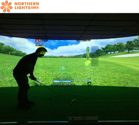 Buen precio Simulador de golf directo de fábrica en el interior de la pantalla de golf familiar proyección interactiva en línea