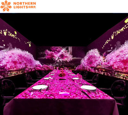 Buen precio Experiencia de comedor inmersiva en 3D Restaurante Proyección interactiva de pared en línea