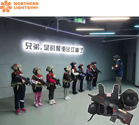 Buen precio Máquinas de juego de la pistola de etiqueta láser de detección inteligente con sistema inalámbrico multijugador de batalla de chaleco en línea