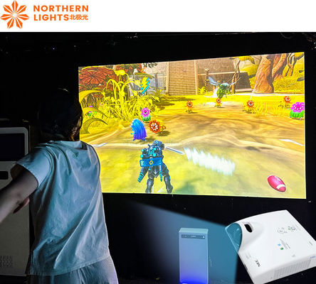 Buen precio Máquina de juegos somatosensoriales Mech Warrior Proyección de pared interactiva con detección de movimiento en línea