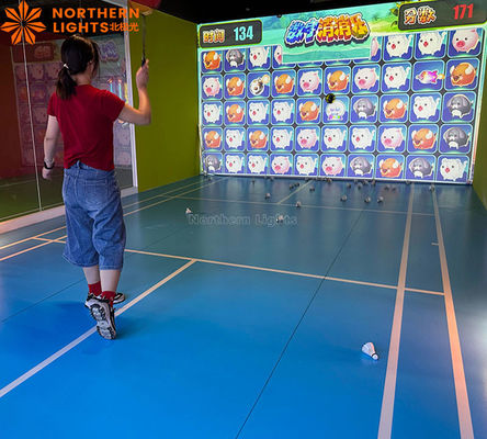 Buen precio Gran salón de deportes digital Simulador de proyección de béisbol de bádminton descompresión en línea