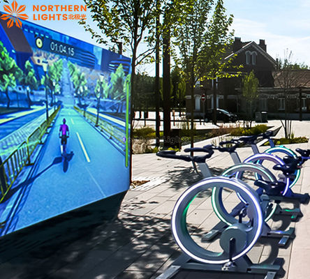 Buen precio Bicicleta dinámica Parque al aire libre interior Parque de juegos Ejercicio Ar Juego de deportes interactivo en línea