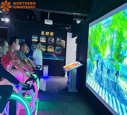Buen precio Ar Juego de Bicicleta Movimiento Dinámica de carreras Proyección interactiva Juego de bicicleta en línea
