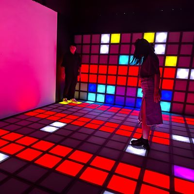 Buen precio Programa de suelo de juego LED personalizado Sala de juegos interactiva Juego de suelo LED de red activa en línea