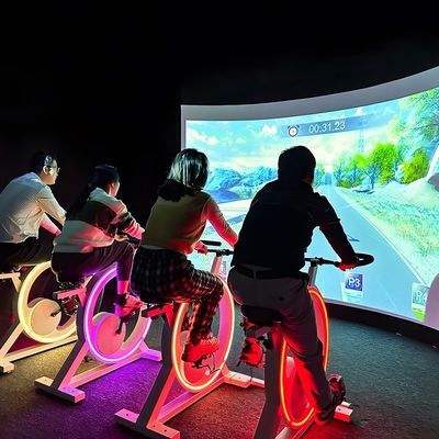 Buen precio Bicicleta de ejercicio con proyector de video juego de proyección interactivo simulador de ciclismo en línea