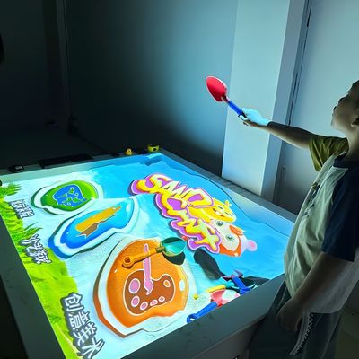 Buen precio Juego de piscinas de arena o de mesa para niños Juegos de proyector interactivo Parque de diversiones Proyección interactiva de playa en línea