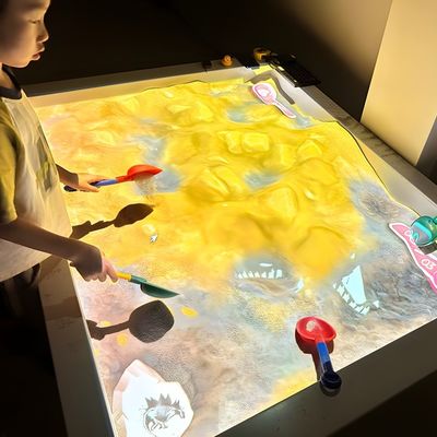 Buen precio Proyección Holográfica 3D Mesa de arena interior Sistema de proyector de juegos interactivo Juego de proyección interactivo en línea