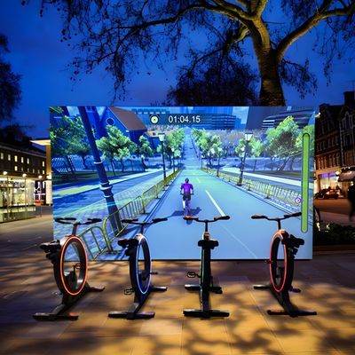 Buen precio Luzes del Norte Dinámico de carreras Interactivo juego de proyección Juego de bicicleta en línea