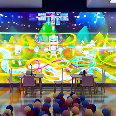 Buen precio Proyección de pared interactiva para interiores Juego de pintura mágica para parque de diversiones en línea