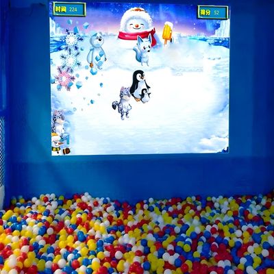 Buen precio Parque de diversiones comercial en interiores Juegos interactivos de proyección de paredes de bolas en línea