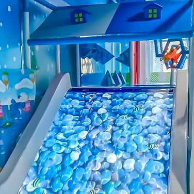 Buen precio Sistema de juego de proyección de diapositivas de piso Proyector de castillo travieso para juegos de piso en línea