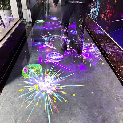 Buen precio Juego de proyección de proyectores de piso de interacción interior para parque infantil en línea