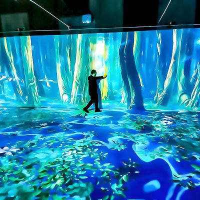 Buen precio Proyector interactivo 7d para interiores Proyección holográfica para restaurantes en línea