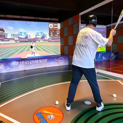 Buen precio Realidad virtual en interiores Deportes Ar Proyección Simulador de béisbol inteligente Simulación de béisbol en línea