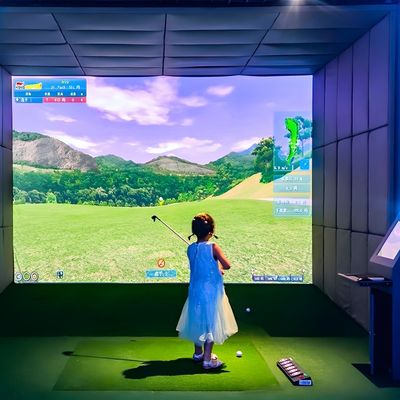 Buen precio Colorido Parque Máquina de Juego Interior Entrenamiento de Golf Máquina de Juego Vr Bolas de Golf en línea
