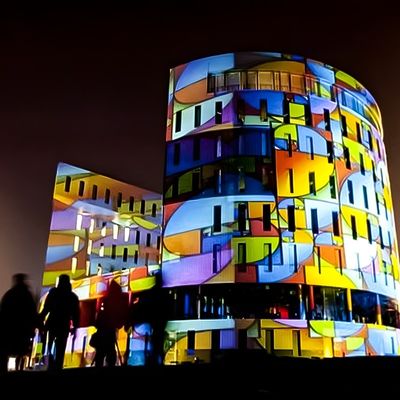 Buen precio Creativo 3D Proyección Animación Fabricante Mapeo de proyección de pared grande en línea