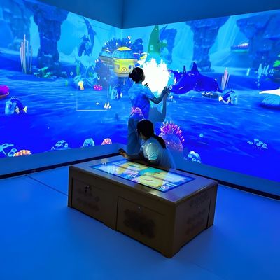 Calidad Popular AR Interactivo Juegos de Pintura de Mesa Proyector 110V-250V Fábrica