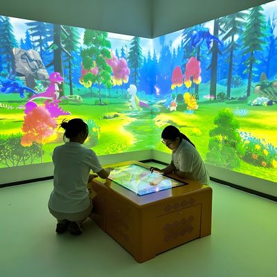 Buen precio Mesa interactiva para niños Sistema de proyección educativa Proyector de mesa táctil en línea