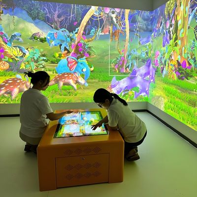 Buen precio Educación Interactivo de pantalla táctil de mesa Interactivo de proyección de pared juego en línea