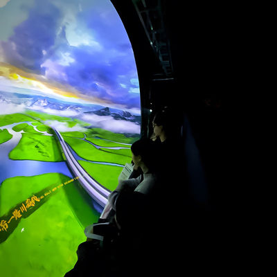 Buen precio Experiencia inmersiva de 360 grados Proyección de pantalla de cúpula Cine volador en línea