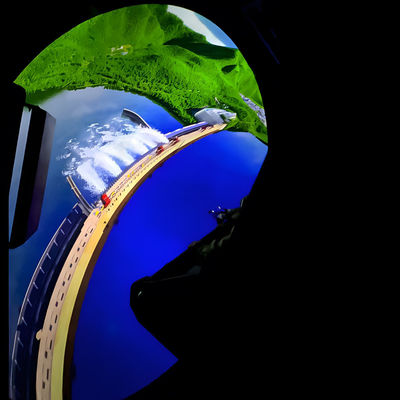 Buen precio Parque de diversiones Realidad virtual 9d Cine cine volador pantalla de cúpula en línea