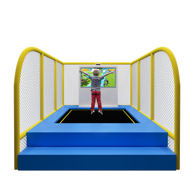 Buen precio Indoor 55 pulgadas todo en uno Kinect Screen Juegos interactivos Trampolín Parque de niños Jardín de juegos Salto AR Trampolín para niños en línea