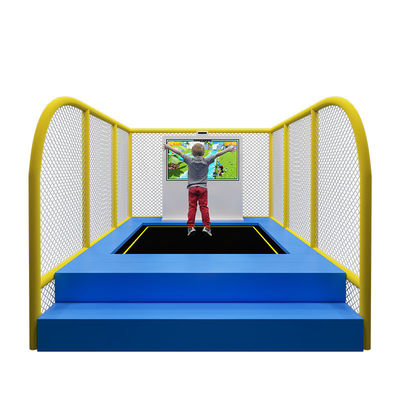 Buen precio Indoor HD Virtual Interactive Jumping Trampoline Park Play Set for Kids with Kinect Sensor for Children's Playgrounds en línea