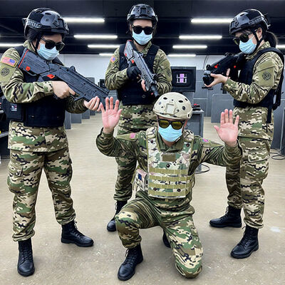 calidad Sistema de etiquetado láser comercial para todas las edades. Conjunto inalámbrico completo para interiores y exteriores con armas y chalecos inteligentes. fábrica