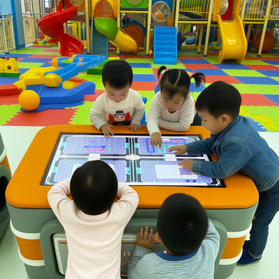 Buen precio Mesa de juego interactiva multitáctil para niños – Escritorio de juegos inteligente con múltiples modos de rompecabezas en línea