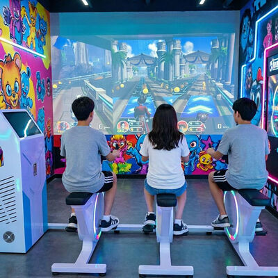 Buen precio Bicicleta de Ciclismo Interactiva con 300W de Potencia, 5200 Lúmenes de Brillo y 20000 Horas de Vida Útil de la Fuente de Luz para Fitness en Interiores en línea