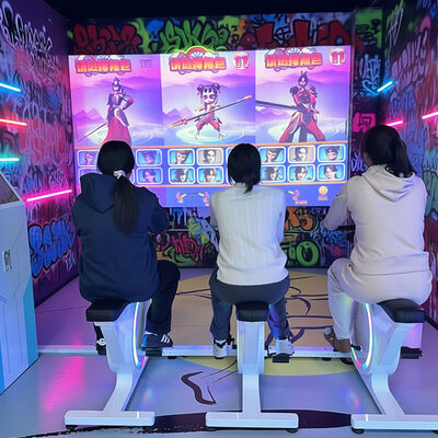 Buen precio Sistema de Ciclismo Interactivo Inmersivo Bicicleta Inteligente de Fitness con Proyección Interactiva para Gimnasios, Zonas Infantiles y Centros Comerciales en línea