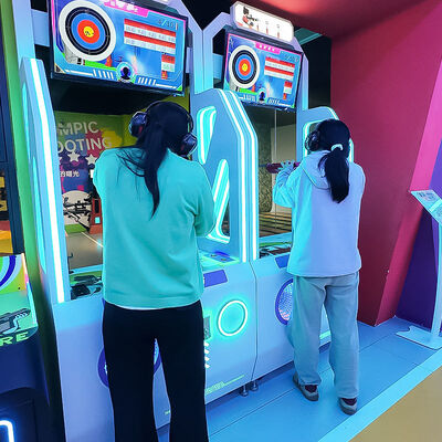 Calidad Disparos Olímpicos Indoor Replica Máquina de Juego de Arcade para Múltiples Personas Juego competitivo fábrica
