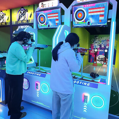 Buen precio Productos de tendencia Centro comercial de interiores Moneda operada por adultos Red Dot Simulador de tiro de disparos Disparar máquina de juego Metal en línea