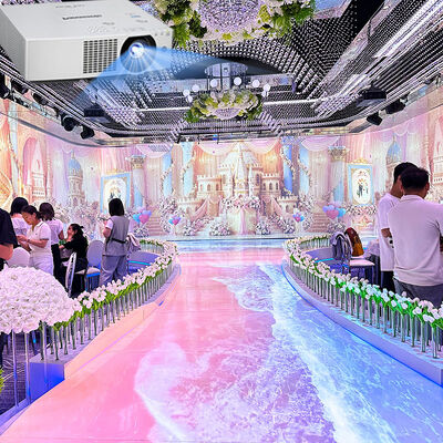 Buen precio Sistema de Proyección Inmersiva con Brillo de 5200 Lúmenes y Resolución de 1920*1200 para Proyección de Realidad Virtual de 1-20 Canales en línea